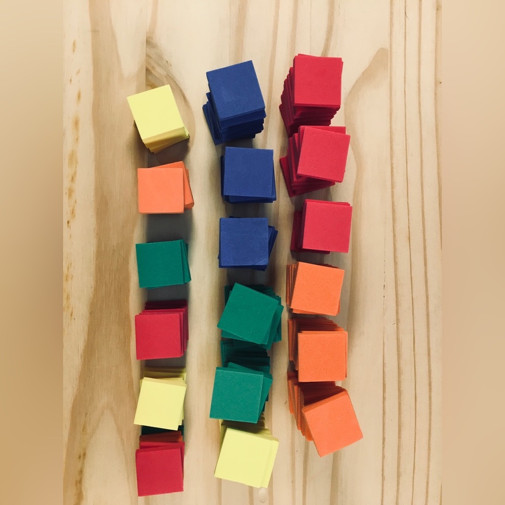 HUGE LOT 450 Colorful Foam Geometric Tangrams Math Geometry Shapes Educational